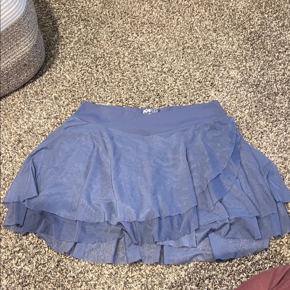 POPFLEX- Crisscross Hourglass® Juliet Ballet Skort - Americana Blue - Picture 5 of 8